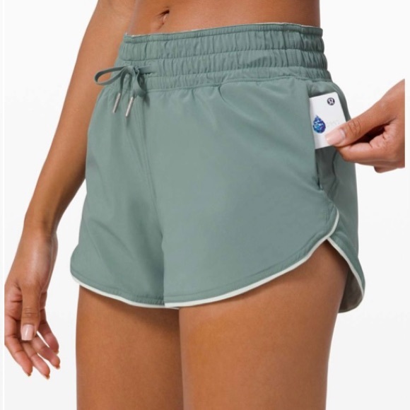 lululemon athletica Pants - Lululemon Choose a Side Reversible Shorts Tidewater Teal / Springtime